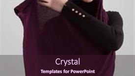  Presentation with diverse people - Presentation theme featuring muslim-woman-wearing-modern-stylish background and a wine colored foreground