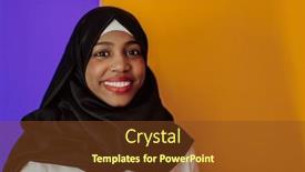  Presentation with hijab - PPT theme having muslim-woman-with-a-beautiful background and a  colored foreground