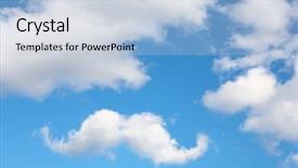  Presentation with airplane night sky cloud - Amazing theme having mustache cloud in the sky backdrop and a light blue colored foreground