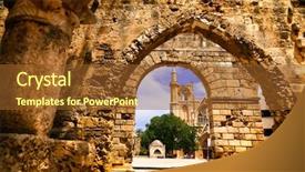  Presentation with famous moroccan koutoubia mosque minaret - Amazing PPT layouts having mustafa pasha mosque st nicholas backdrop and a tawny brown colored foreground