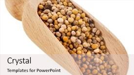  Presentation with mustard seed faith - Cool new PPT layouts with mustard seeds close up backdrop and a lemonade colored foreground