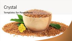  Presentation with seed and tree mustard - Presentation theme with mustard seeds with mustard flower background and a  colored foreground