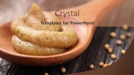  Presentation with mustard seed faith - Slides featuring mustard-spice background and a coral colored foreground