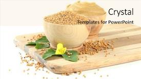  Presentation with seeds - PPT theme enhanced with mustard with seeds and mustard background and a  colored foreground