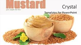  Presentation with seed and tree mustard - Beautiful slide deck featuring young smiling woman with orange suitcase sitting on wooden pier backdrop and a coral colored foreground