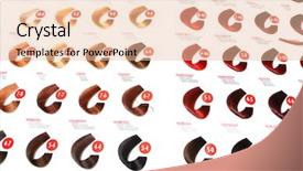  Presentation with hair color - PPT theme having mustered - hair color sample background and a lemonade colored foreground