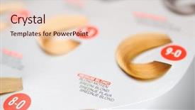  Presentation with hair color - Audience pleasing slides consisting of mustered - hair color sample backdrop and a lemonade colored foreground