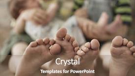  Presentation with newborn baby - Slide deck with mutual help - two brothers holding newborn baby background and a tawny brown colored foreground