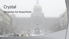  Presentation with prague - Slide deck enhanced with  background and a  colored foreground