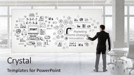  Presentation with best - Slide set having my best marketing plan mixed background and a light gray colored foreground