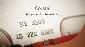  Presentation with blog - PPT layouts consisting of my-blog-is-the-best background and a sky blue colored foreground