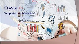  Presentation with sales business plan activities and sales target - Cool new presentation theme with my career - my great business plan backdrop and a  colored foreground