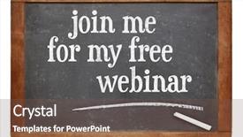  Presentation with invitation - Theme with my free webinar - invitation background and a tawny brown colored foreground
