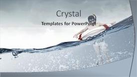  Presentation with vacation - PPT theme with my-great-summer-vacation-mixed background and a light gray colored foreground