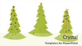  Presentation with isolation - Presentation theme having my kid's crafty christmas trees - white isolation background and a blonde colored foreground