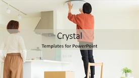  Presentation with reslience at work - Cool new theme with my life - couple in moving work backdrop and a soft green colored foreground