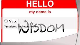  Presentation with wisdom - Amazing slides having my name is wisdom red backdrop and a light gray colored foreground