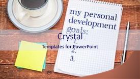  Presentation with personal goals - Audience pleasing slides consisting of my personal development goals list backdrop and a sky blue colored foreground