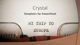  Presentation with europe - Slides consisting of my-trip-to-europe-text background and a sky blue colored foreground