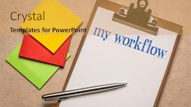  Presentation with planning - Slides having my-workflow-handwriting background and a yellow colored foreground