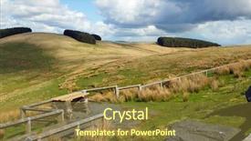  Presentation with welsh - Beautiful presentation featuring mynydd epynt welsh hills scenic viewing point backdrop and a tawny brown colored foreground