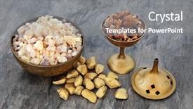  Presentation with religious christmas - Colorful PPT theme enhanced with myrrh religious concept of gifts backdrop and a gray colored foreground