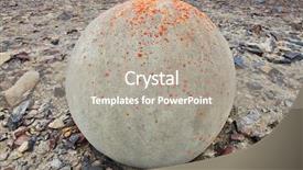  Presentation with spheres - Presentation having are the stone spheres geode background and a gray colored foreground