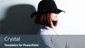  Presentation with mens fashion black - Slide deck featuring mysterious-fashion-young-woman background and a ocean colored foreground