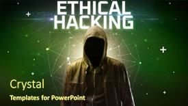  Presentation with hacker - Amazing PPT layouts having mysterious-hacker-online-attack-concept backdrop and a wine colored foreground