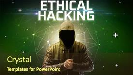  Presentation with hacking - Audience pleasing presentation consisting of mysterious-hacker-with-ethical-hacking backdrop and a tawny brown colored foreground