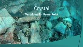  Presentation with building blocks - Amazing slide deck having mysterious-jumble-of-limestone-building backdrop and a ocean colored foreground