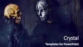  Presentation with iron - Amazing presentation having mysterious man in iron mask backdrop and a navy blue colored foreground