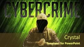  Presentation with security - Presentation theme having mysterious-man-with-security-concept background and a tawny brown colored foreground