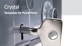  Presentation with mystery - Amazing PPT theme having mystery sales - cash box with key backdrop and a gray colored foreground