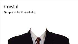  Presentation with mystery - Cool new presentation theme with mystery templat - black suit no head isolated backdrop and a white colored foreground
