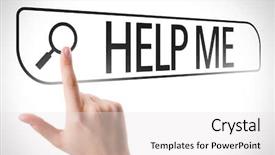  Presentation with autobiography biography written in search - Slide set having mystery templat - help me written in search background and a white colored foreground