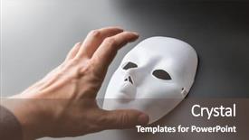  Presentation with theater - Cool new presentation theme with mystery templat - human hand tries to take backdrop and a tawny brown colored foreground