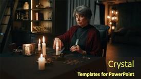  Presentation with esoteric - PPT theme featuring mystic-esoteric-spiritual-seance background and a wine colored foreground