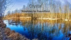  Presentation with mystic - Colorful presentation theme enhanced with view pond marsh - mystic foggy swamp with dead backdrop and a light blue colored foreground