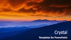  Presentation with mountains fantasy abstract nature landscape - Audience pleasing PPT layouts consisting of mystic forest - majestic mountains landscape under morning backdrop and a navy blue colored foreground