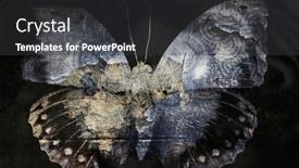  Presentation with mystic - Presentation featuring mystic-grunge-magic-butterfly-background background and a dark gray colored foreground