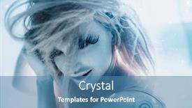  Presentation with mystic - Presentation enhanced with mystic-woman-with-white-paint background and a teal colored foreground