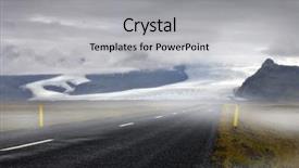  Presentation with mystical - Amazing presentation theme having mystical feel of the road backdrop and a  colored foreground