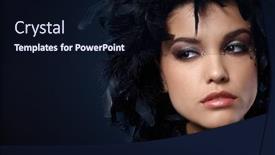  Presentation with beauty makeup - Colorful theme enhanced with mystical-look-of-beauty-covered backdrop and a wine colored foreground