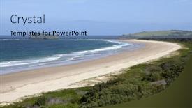  Presentation with south beach - Beautiful PPT layouts featuring mystics beach in shellharbour killalea state park new south wales australia backdrop and a light blue colored foreground