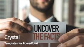  Presentation with uncover - Audience pleasing PPT layouts consisting of myth - uncover the facts backdrop and a tawny brown colored foreground