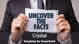  Presentation with uncover - PPT theme having myth - uncover the facts background and a dark gray colored foreground
