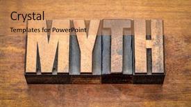  Presentation with wood rustic - Amazing PPT layouts having myth word abstract in letterpress backdrop and a coral colored foreground