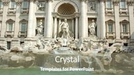  Presentation with mythology - PPT layouts featuring mythology neptune - fontana di trevi or trevi background and a mint green colored foreground