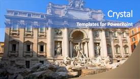  Presentation with mythology - PPT layouts featuring mythology neptune - trevi fountain is most ambitious background and a teal colored foreground